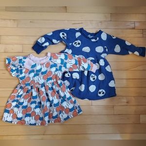 2x 3T Hanna Anderson terry dresses